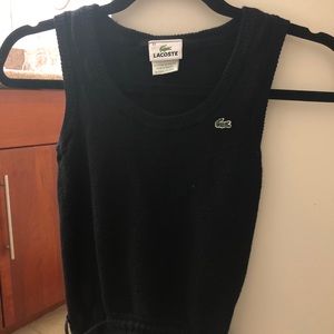Lacoste - peplum knit sweater tank